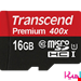  کارت حافظه‌ microSDHC ترنسند مدل Premium کلاس 10 ظرفیت 16 گیگابایت