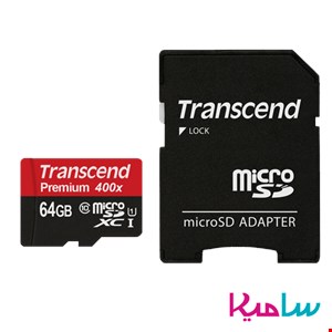 کارت حافظه‌ microSDHC ترنسند مدل Premium کلاس 10 ظرفیت 64 گیگابایت