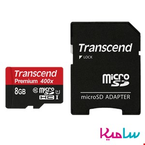 کارت حافظه‌ microSDHC ترنسند مدل Premium کلاس 10 ظرفیت 8 گیگابایت