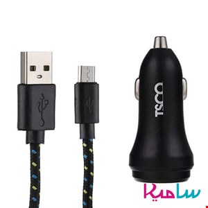 شارژر فندکی تسکو مدل TCG 25 همراه با کابل microUSB